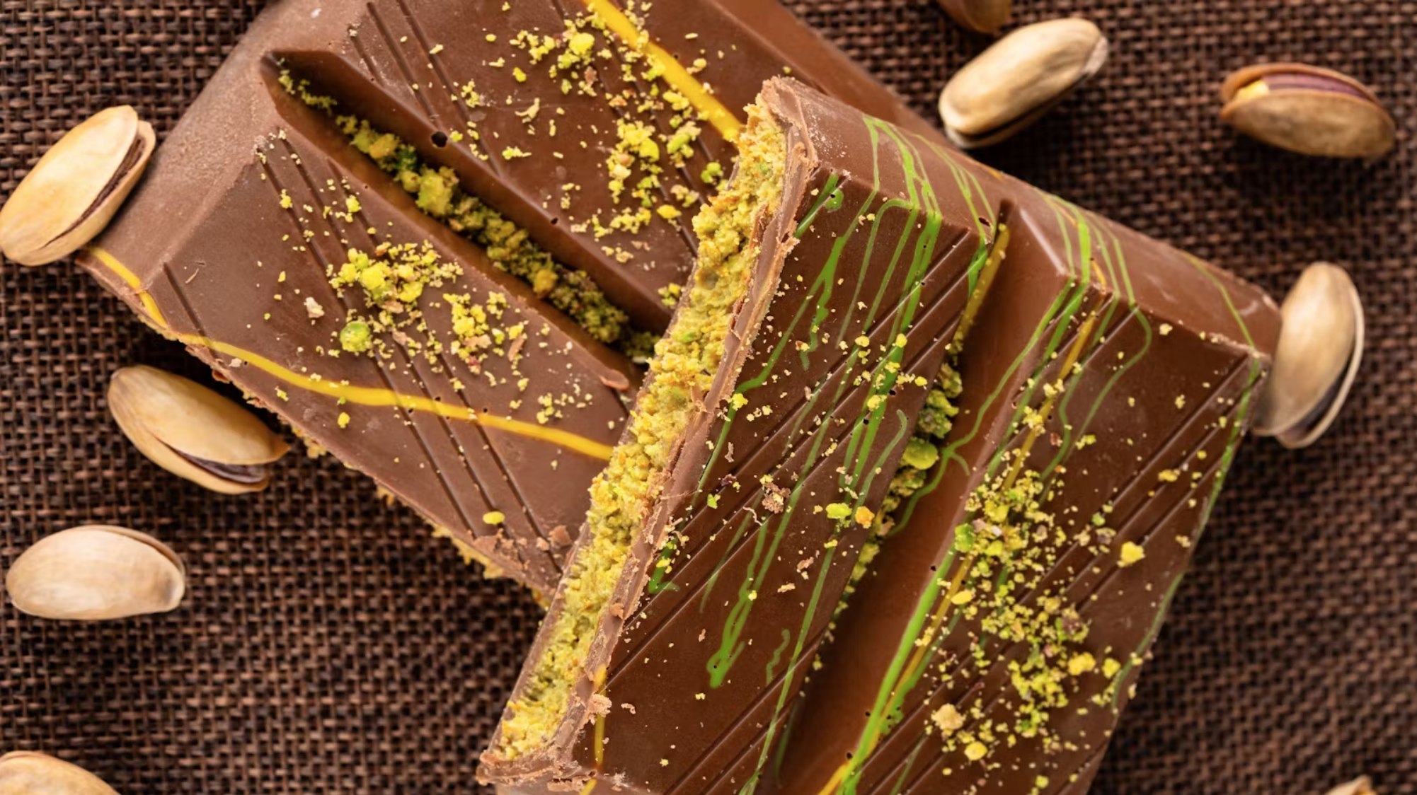 Receta de Chocolate Dubai de López Aragón. Pastelería Profesional.