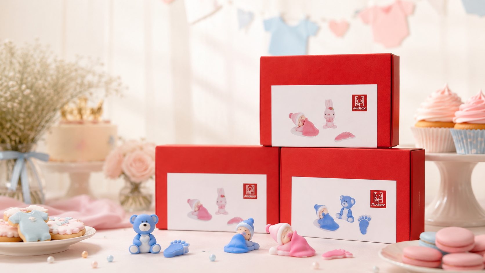 Nuevos packs de figuras de azúcar para fiestas de bebés: detalles dulces para celebraciones especiales
